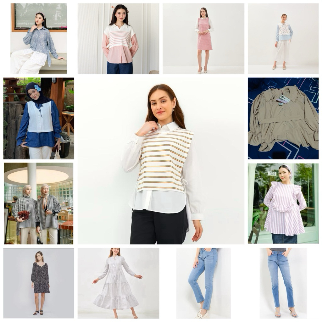 NEW BLOUSE/DRESS/KEMEJA BRAND MATAHARI (SIMPLICITY, ULTRAVIOLET/GRAPHIS)