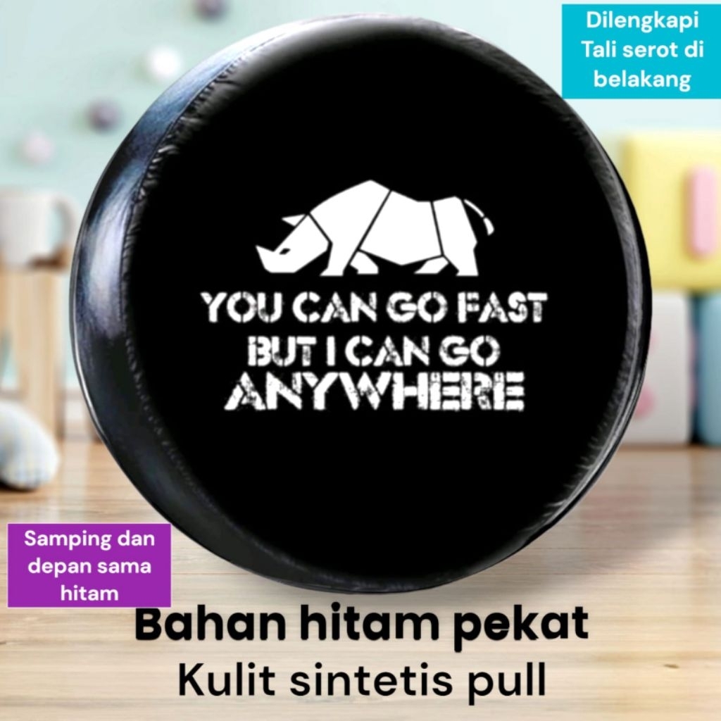 cover konde anti luntur gambar tajam cerah kuat tebal Sarung ban belakang mobil Jimny Katana, bahan 