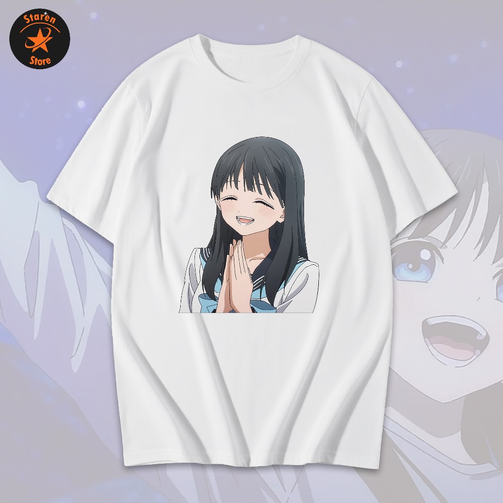 Kaos Anime Akebi Chan no Sailor Fuku Unisex Bahan Cotton Combed Premium Nyaman
