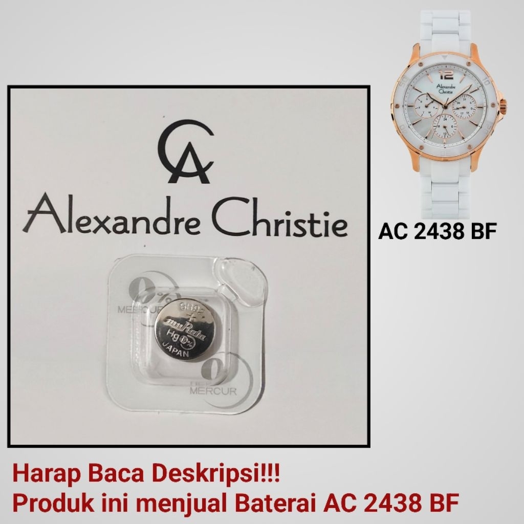 Baterai Jam Tangan Alexandre Christie AC 2438 BF