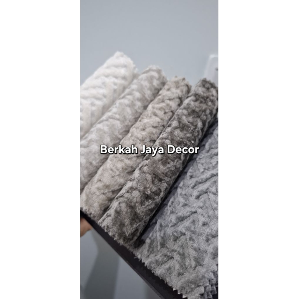 Kain Sofa Kursi Quartz Bludru Tebal Lembut