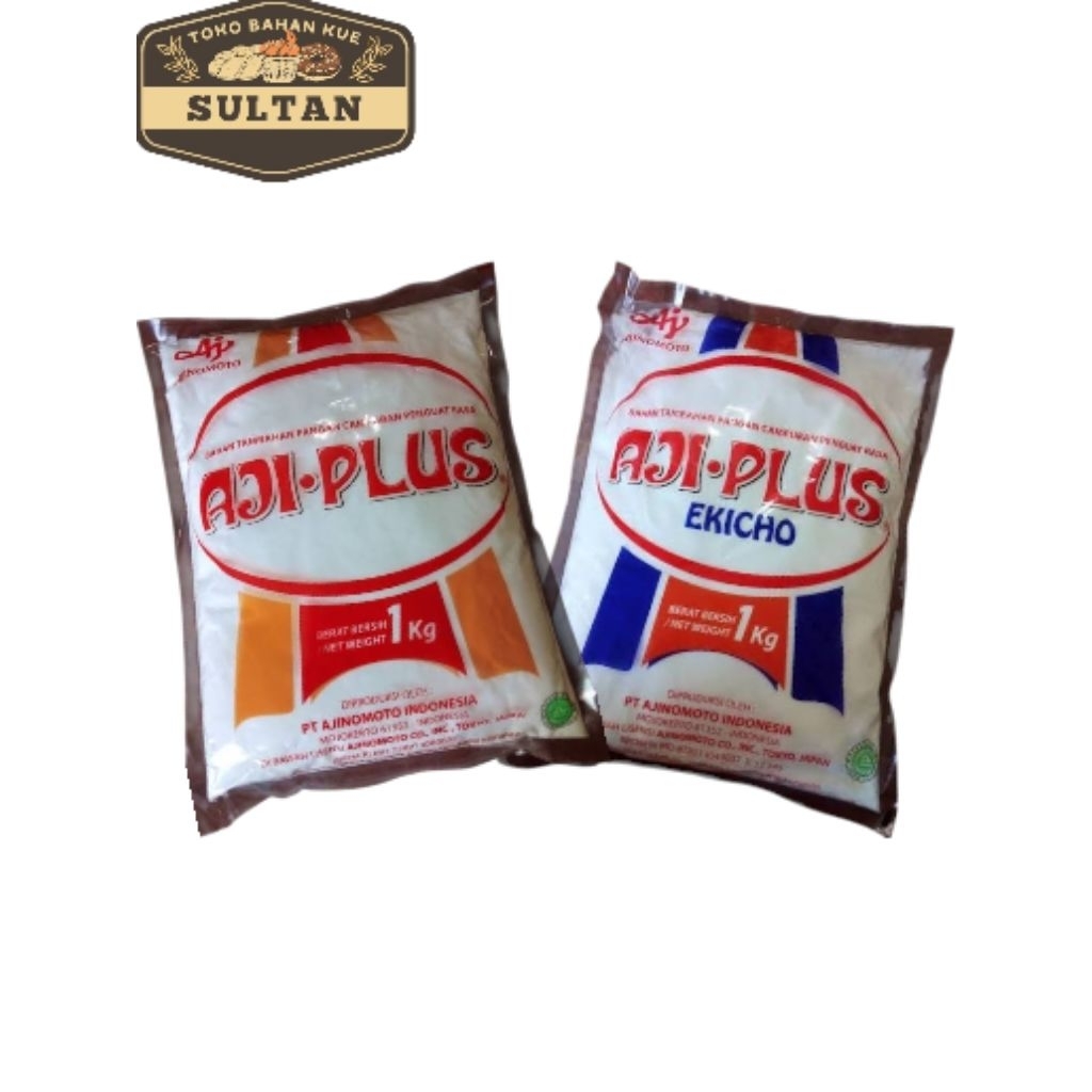 Aji Plus & Aji Plus Ekicho MSG Penyedap Rasa Kemasan 1Kg | Penyedap Rasa Serbaguna untuk Masakan Gur