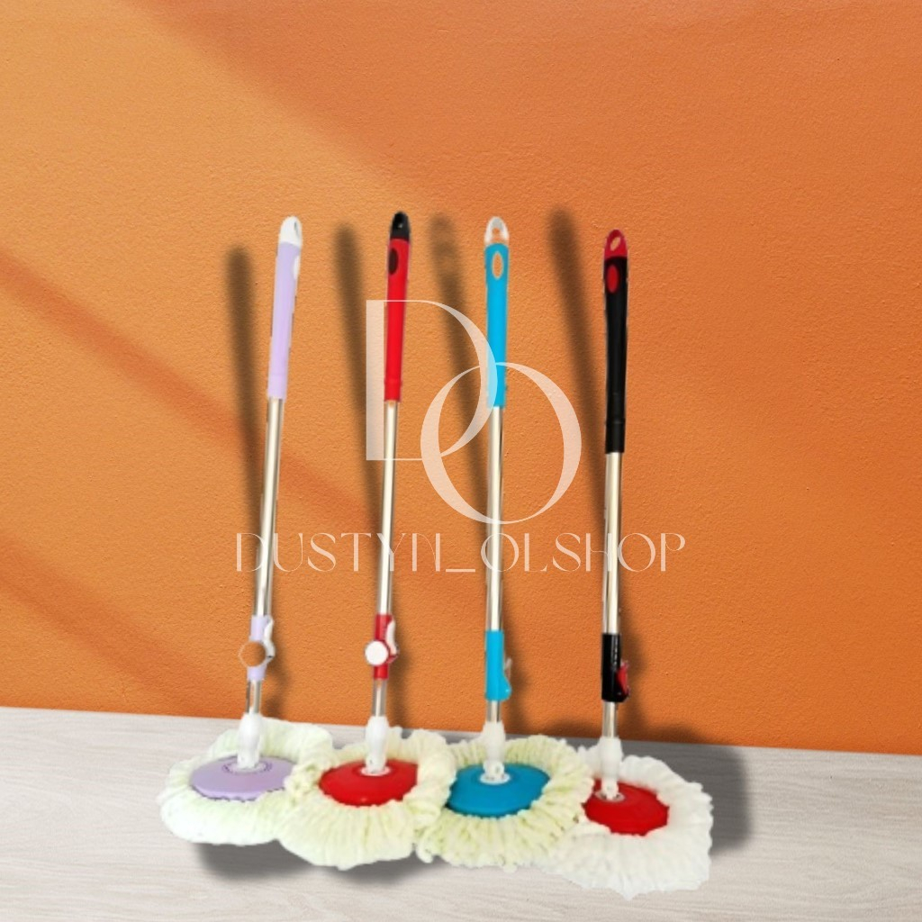 Tongkat Pel Kain Putar set