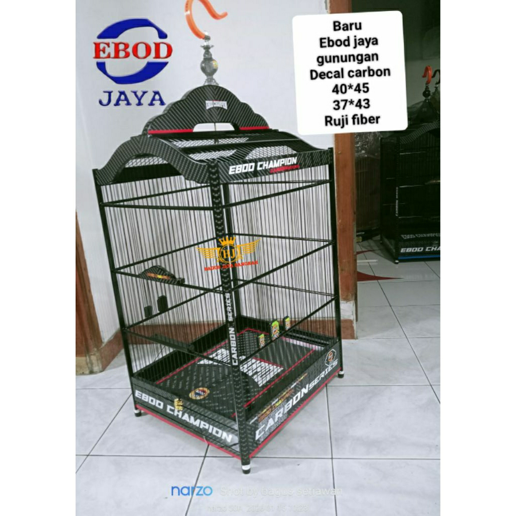 sangkar ebod jaya decal carbon gunungan via gojek