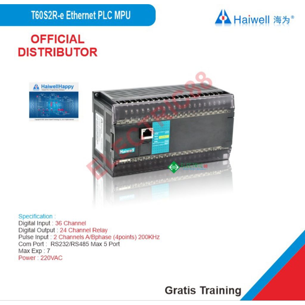 T60S2R-e Haiwell PLC 60 Channel with Ethernet