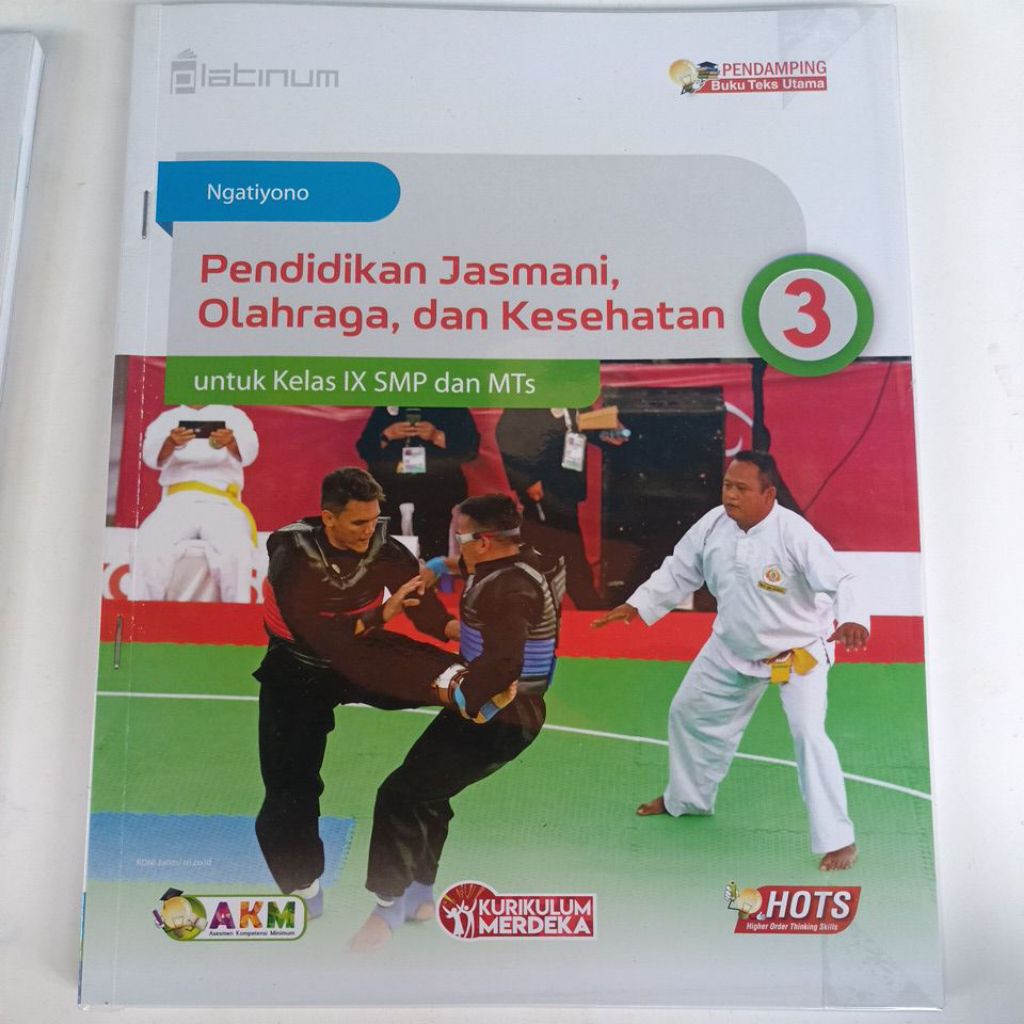 buku PJOK kelas 3 /9 SMP platinum kurikulum merdeka