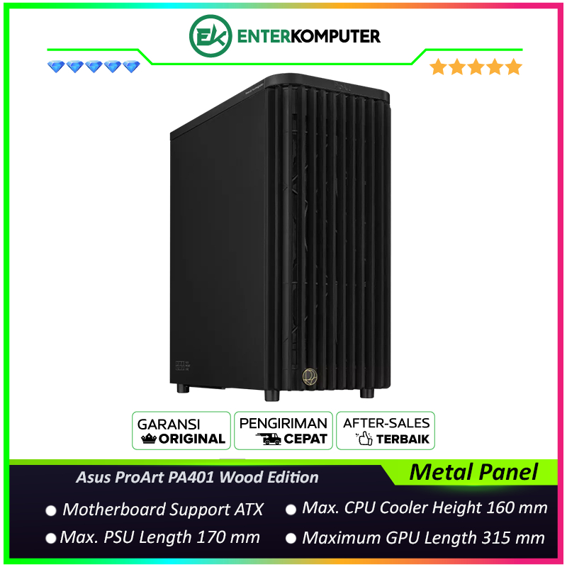 Asus ProArt PA401 Wood Edition - Metal Panel - Casing PC