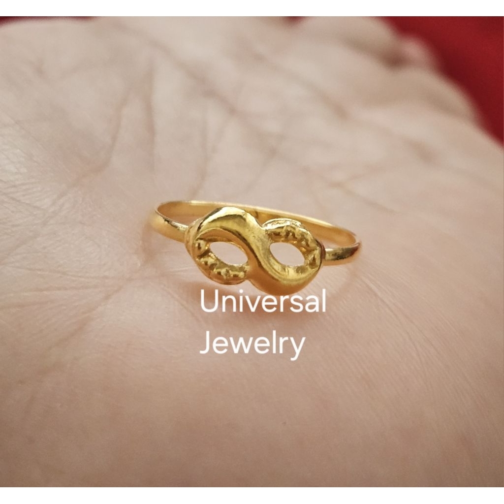 Cincin Infinity Dewasa Emas Muda setengah gram
