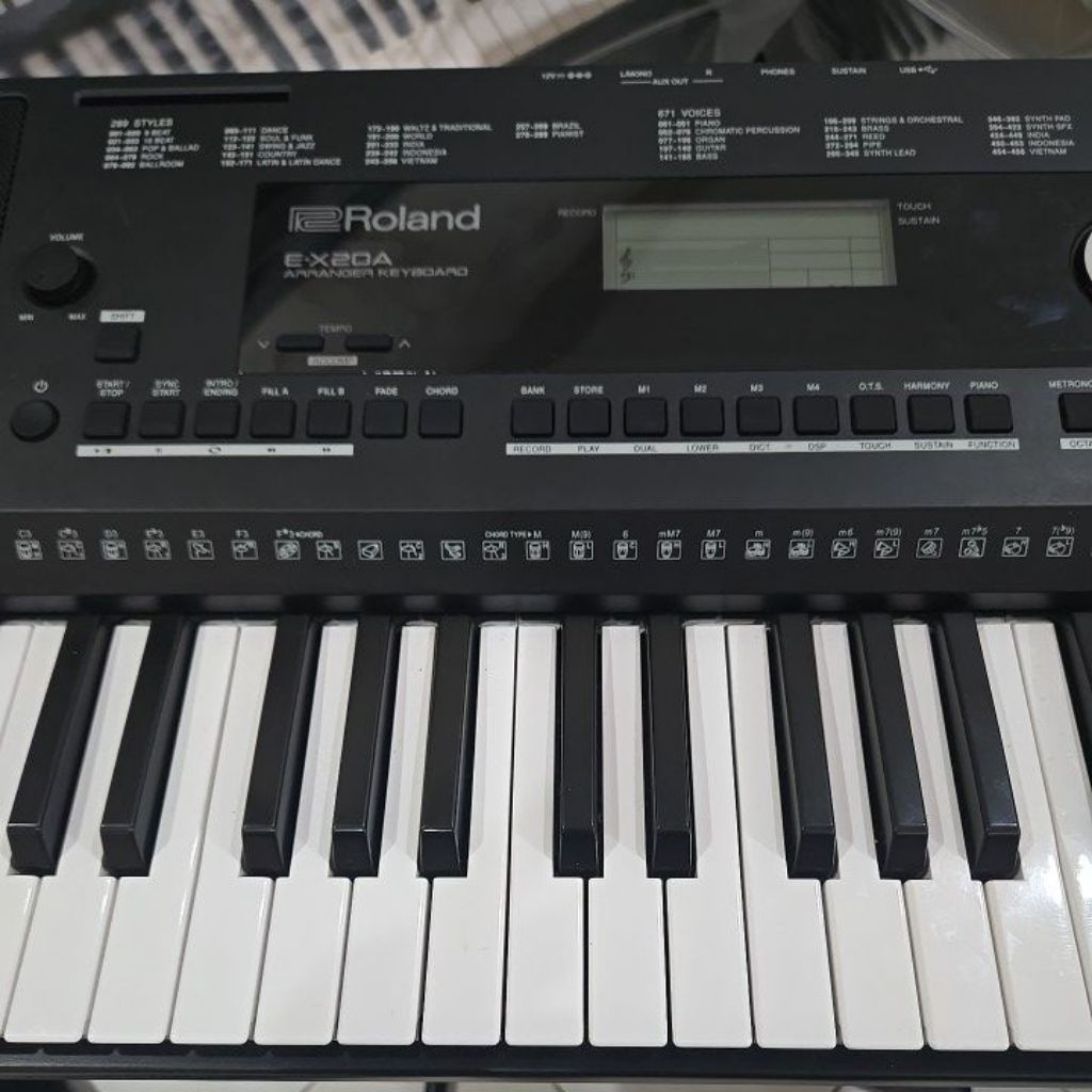 ROLAND E-X20A Keyboard Arranger USB Recording Kondisi Second Good Condition