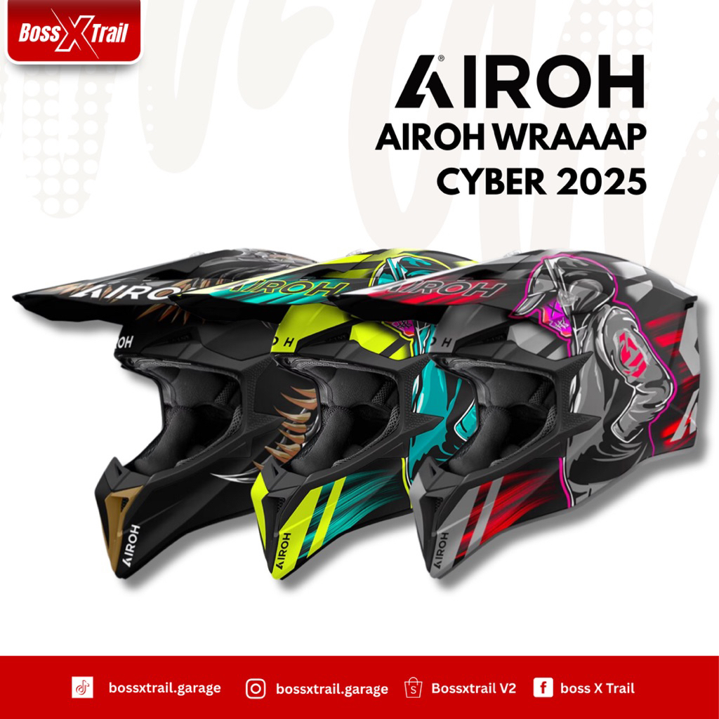 Helm Cross/MX Airoh Wraap 2025 Brand New