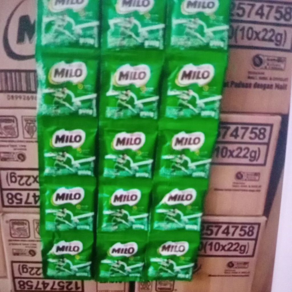 Milo Sachet 1 dus karton isi 20 renteng