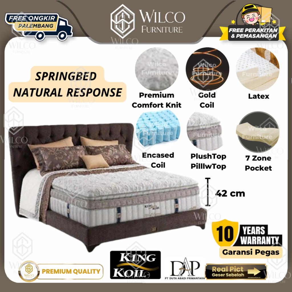 King Koil Springbed Natural Response / Kasur Matras King Koil Original - 100 x 200