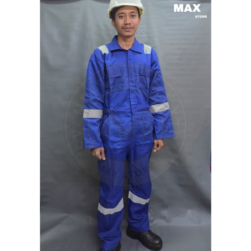 Baju Werpak Kerja Safety Tebal Jumbo Mekanik /  Baju Mekanik Bengkel Bahan Adem