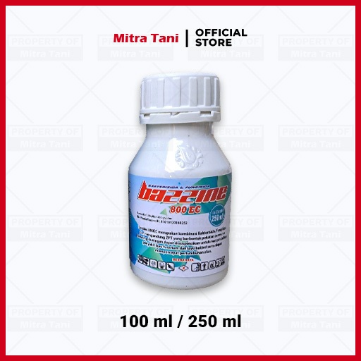 BAZZINE 800 EC Fungisida dan Bakterisida Obat Embun Tepung dan Moler Original 100 ML atau 250 ML