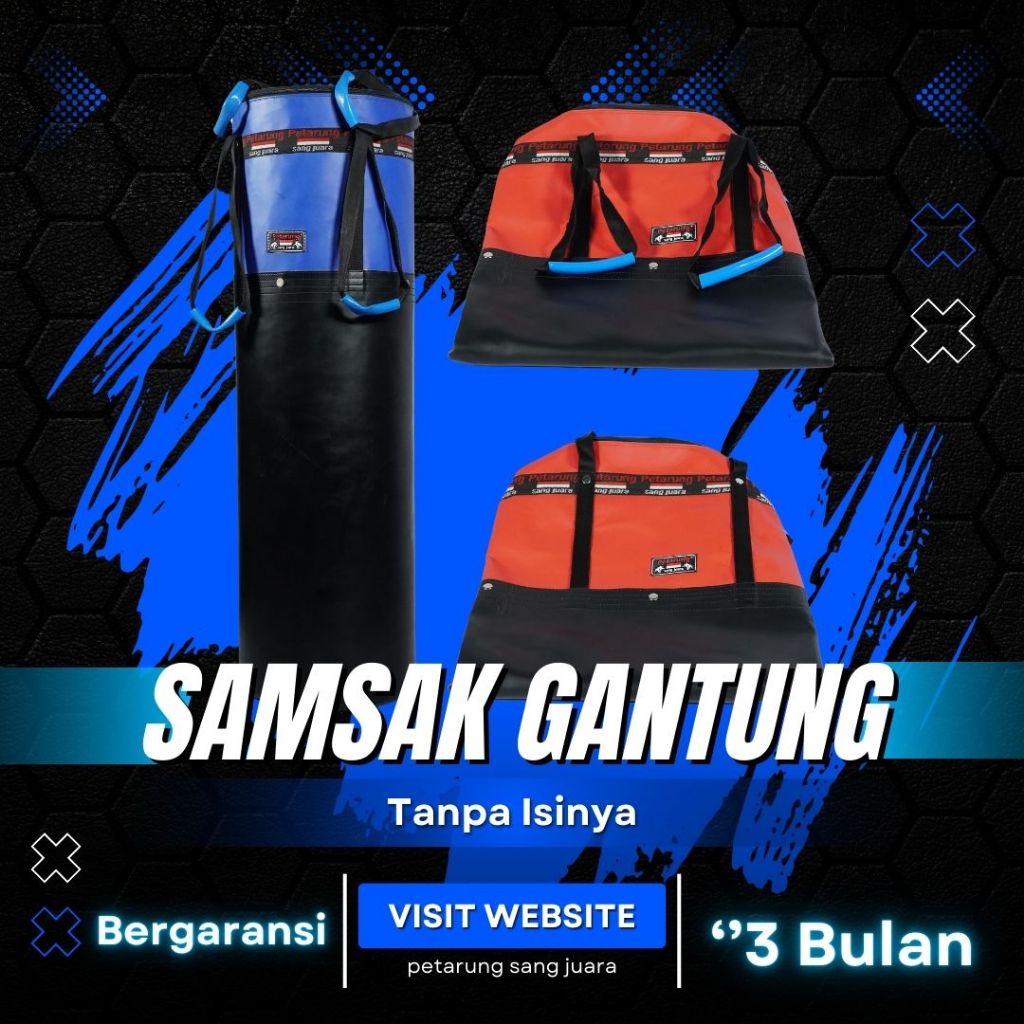 Samsak Gantung KOSONGAN / TANPA ISI samsak tinju karate boxing mma pencak silat 100% original