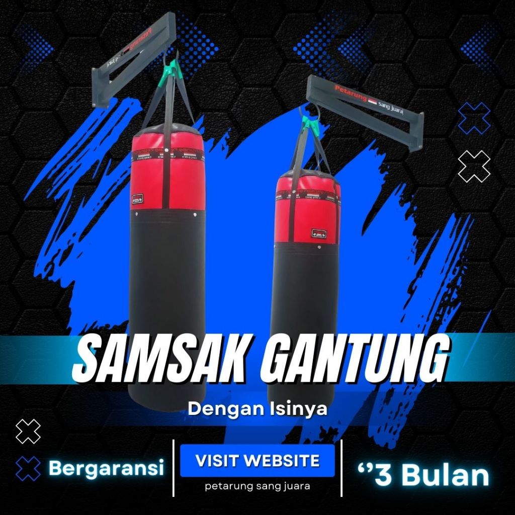 Samsak Gantung DENGAN ISI samsak tinju karate boxing mma pencak silat 100%original