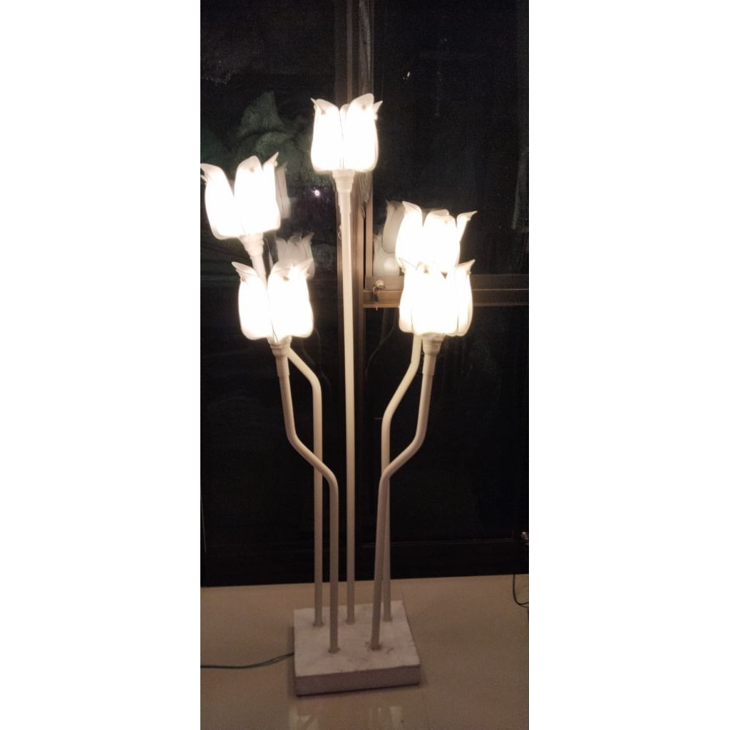 satu set lampu standing dekorasi tulip Aesthetic TERMURAH