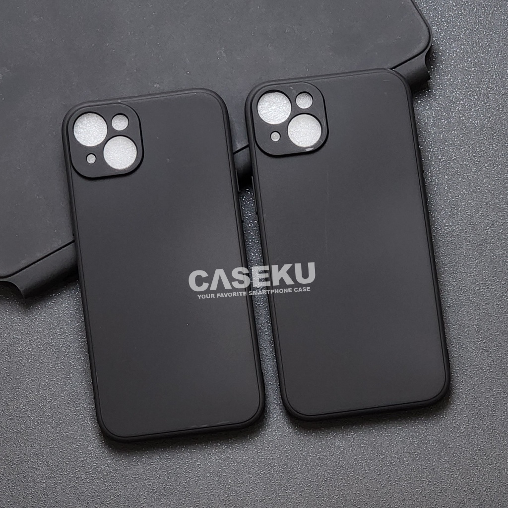 Iphone 15 Iphone 15 Plus Iphone 15 Pro Iphone 15 Pro Max Softcase Macaron Square Black / Case Square