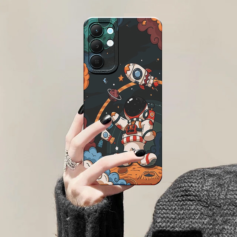 Case For Realme C85 / Realme 15X Motif Astronout Casing Handphone Pelindung Hp Procam Lucu - BNR16