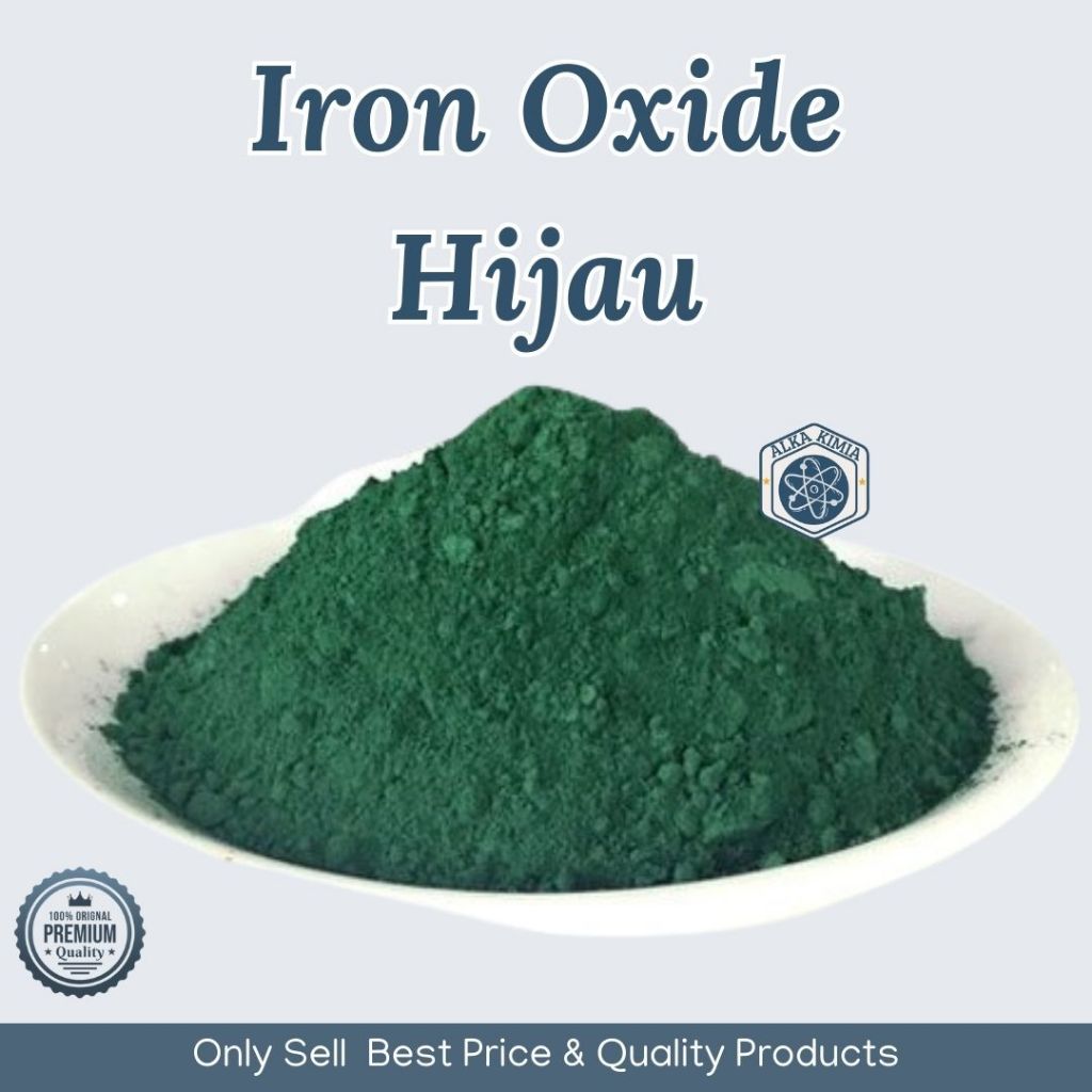 Bubuk Pigmen Resin, Cat, Paving Block 50gr Iron Oxide Green / Bubuk Besi Oksida Stabilitas Tinggi Wa