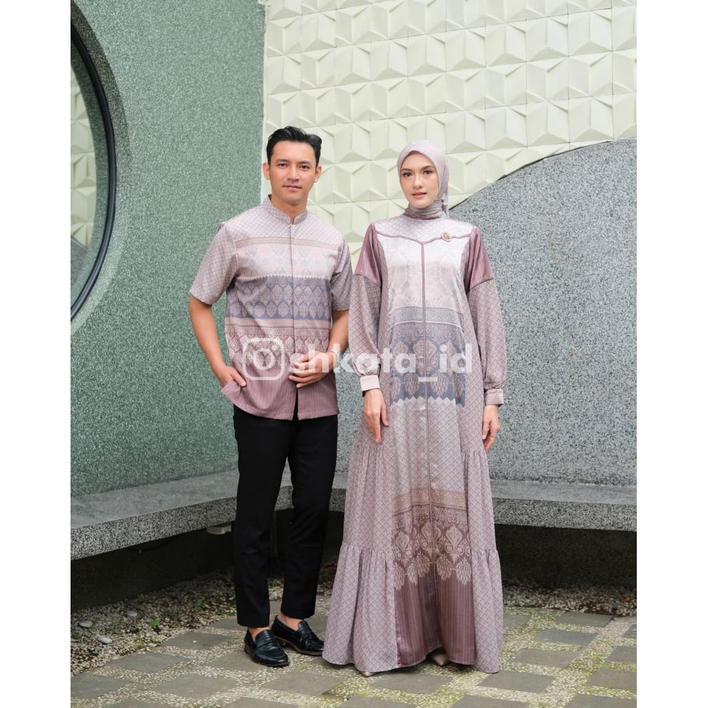 New Reinara Caramel Nude series by Shkata gamis kerudung