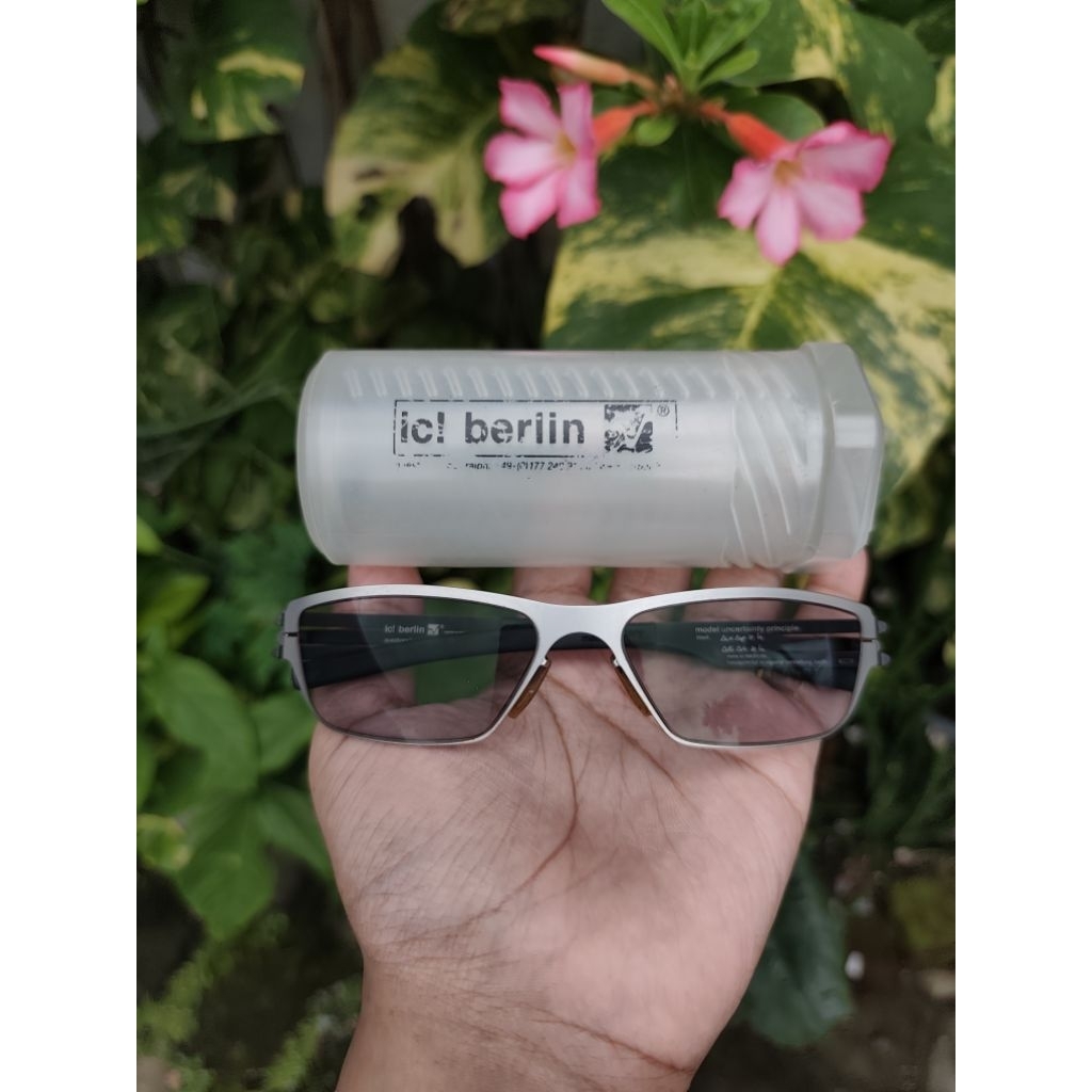 kacamata vintage merk Ic Berlin Model uncertainty principle black Germany