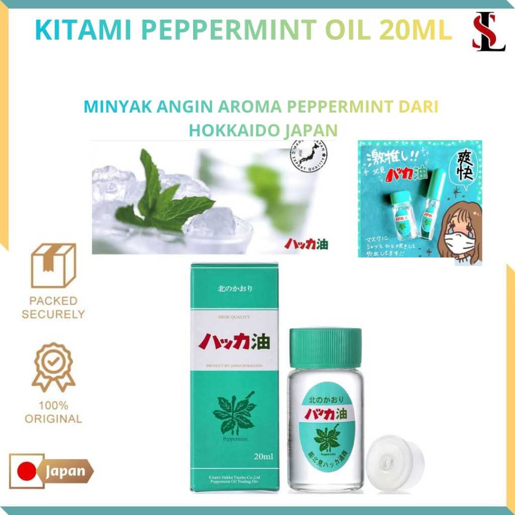 Kitami Hakka Tusho Peppermint Oil Original Jepang