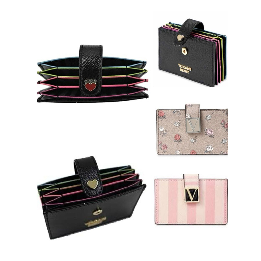 Victoria Secret Card Holder Button-Dompet Kartu Wanita