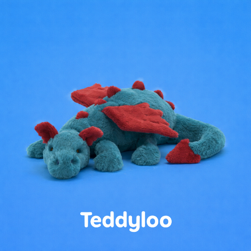 Dexter Dragon Jellycat Large Plush Rare Soft Toy Green Blue Pink Dragon Original Gift Soft Plush Lar