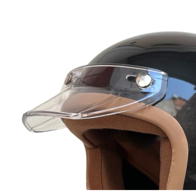 PET HELM RETRO TRANSPARAN BENING ANTI PECAH