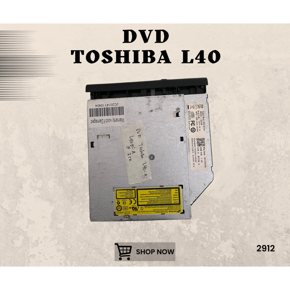 DVD LAPTOP TOSHIBA L40 SEKEN ORIGINAL COPOTAN