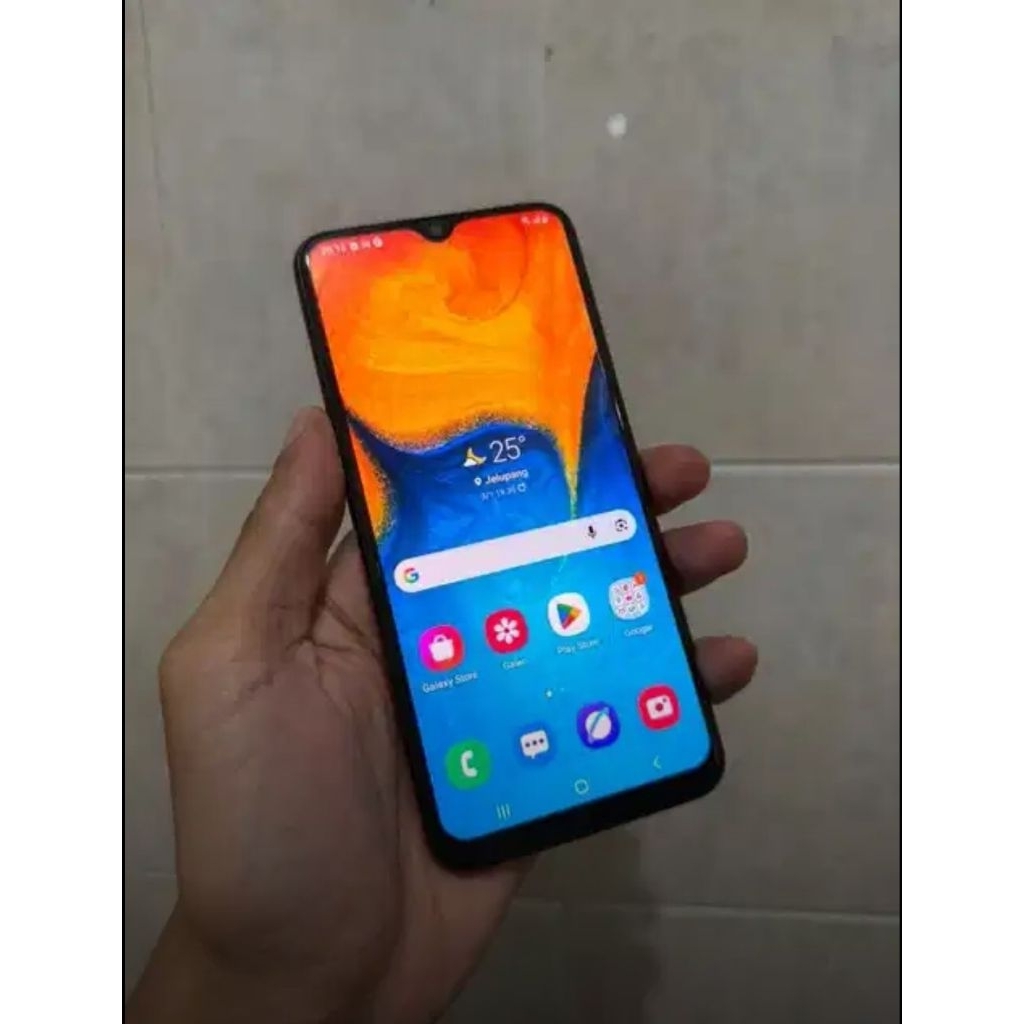LCD + frame Samsung A20 amoled original copotan