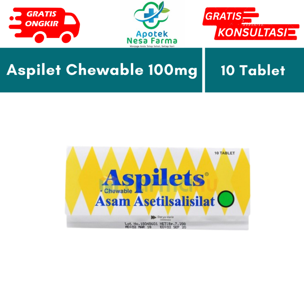 Aspilet Tablet 100mg Strip 10 Tablet