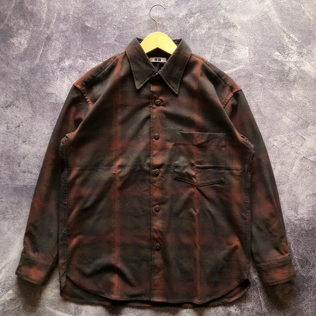 Overshirt Veterano Flannel UN*QQ*L*O* U Scnnd Size fit L,Bahan Tebal Sangat Bagus,Outer Overshirt Ve