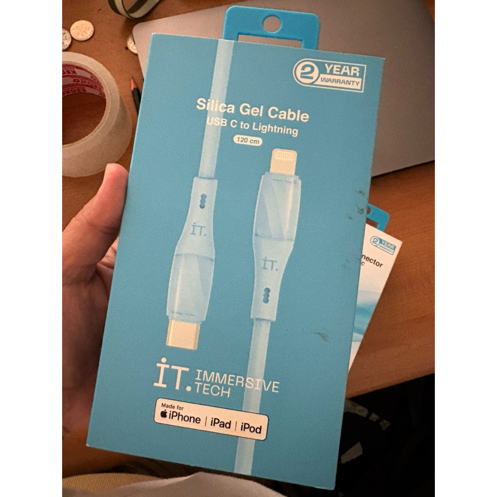 IT charger cable type C to Lightning 120cm iphone ipad ipod