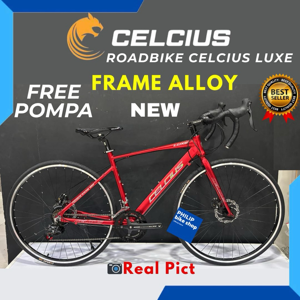 Sepeda Roadbike Balap 700c CELCIUS LUXE FRAME ALLOY New
