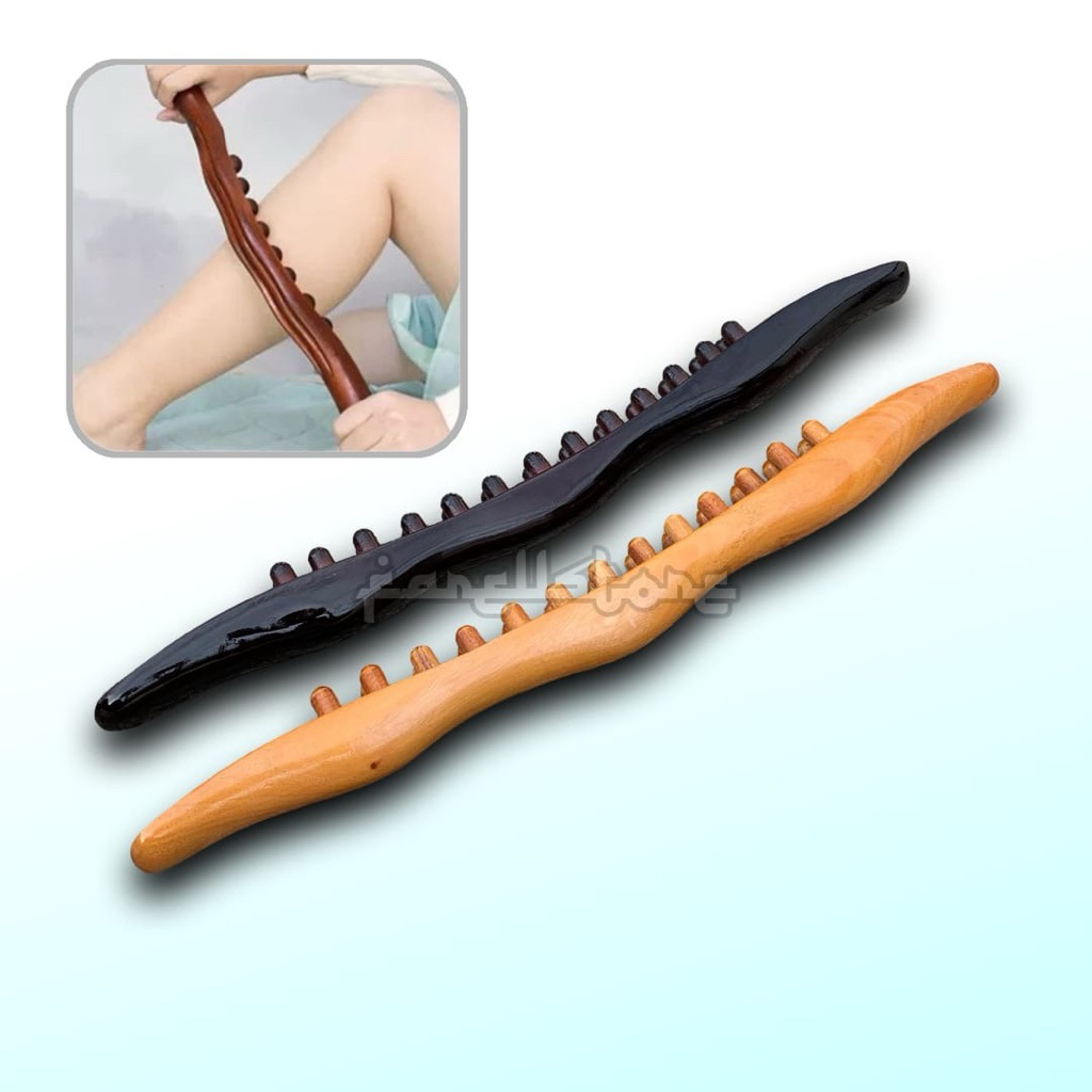 Tongkat pijat kayu refleksi tongkat pijat ghua sha