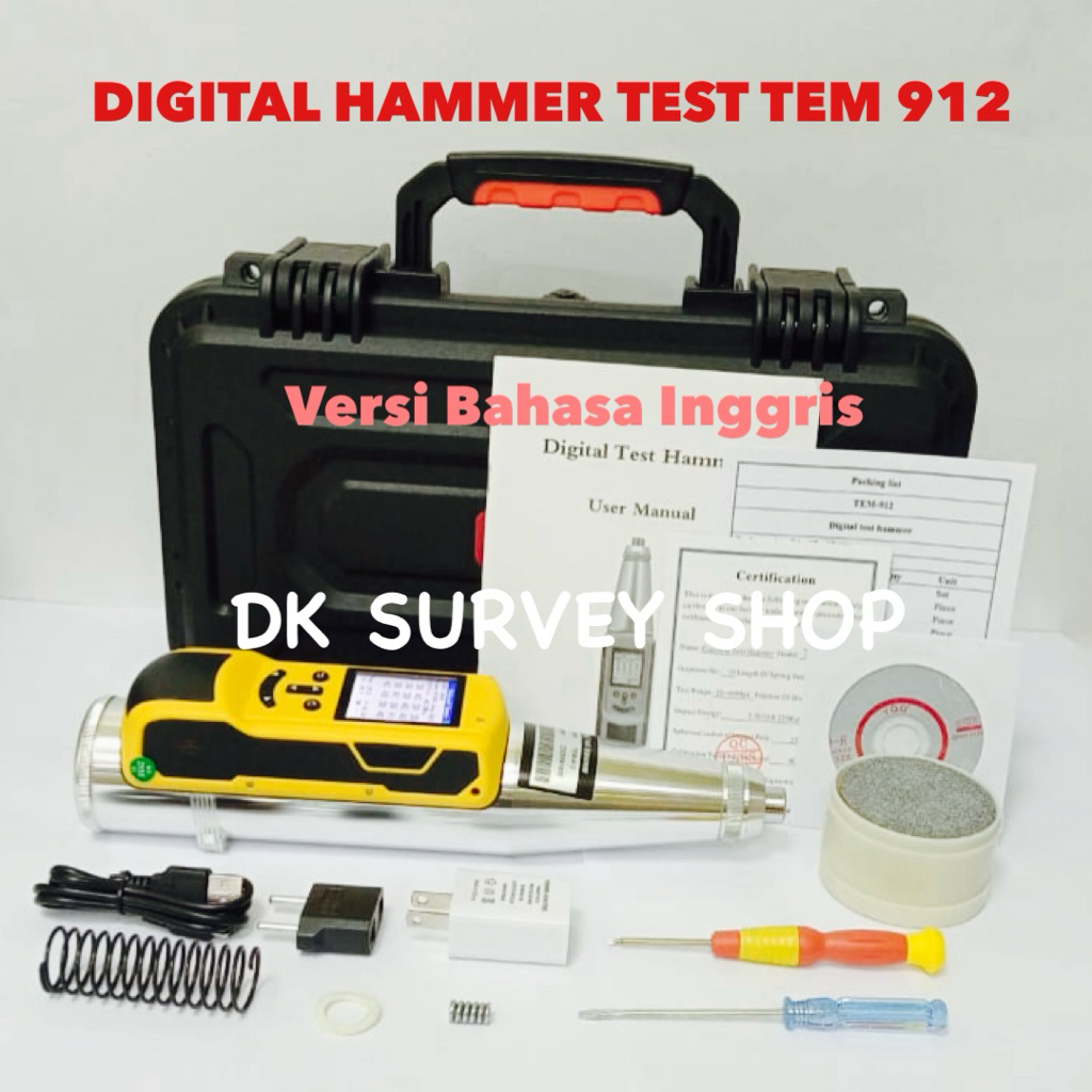 HAMMER TEST DIGITAL / DIGITAL TEST HAMMER - Digital Concrete Hammer Test - Alat Uji Beton Digital - 