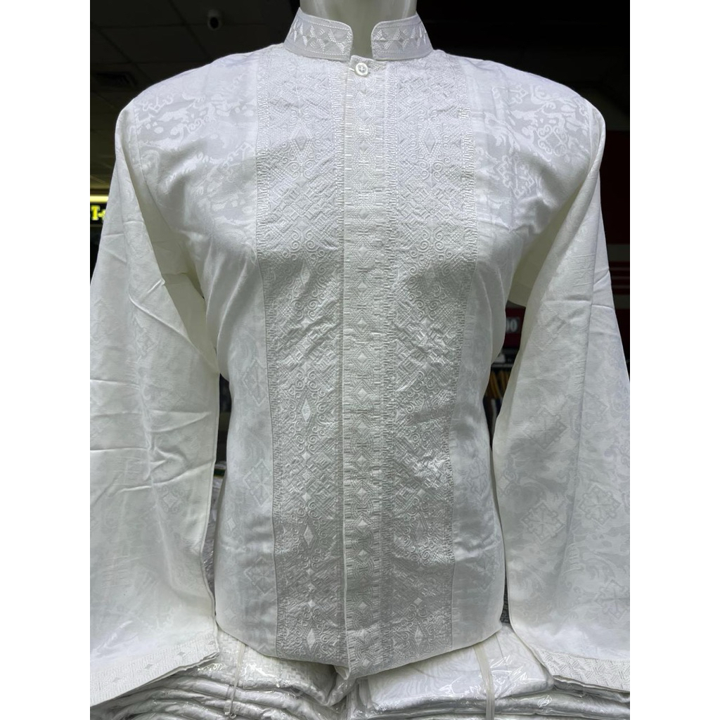 BAJU KOKO LENGAN PANJANG KUALITAS PREMIUM KENCANA BORDIR