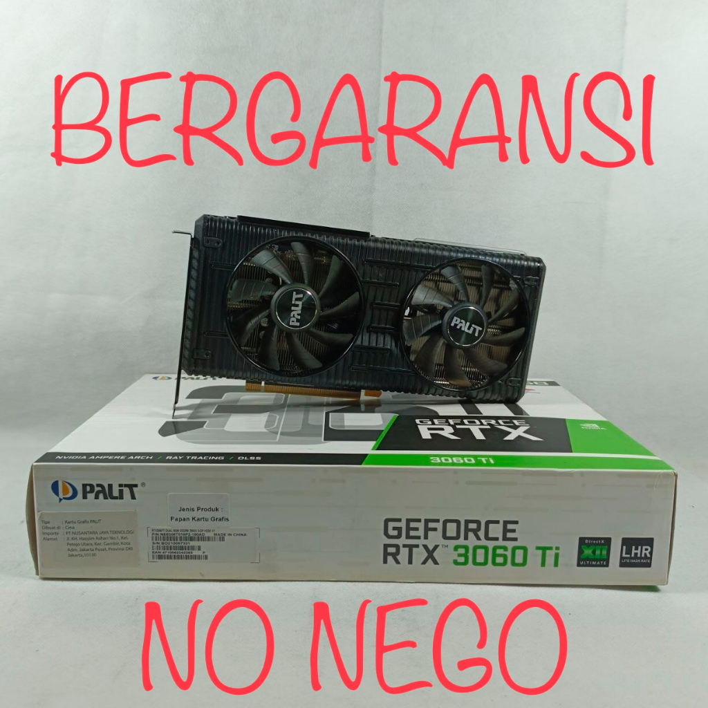 VGA NVIDIA GEFORCE RTX 3060 Ti 8GB GRAPHICS CARD GPU 3060Ti
