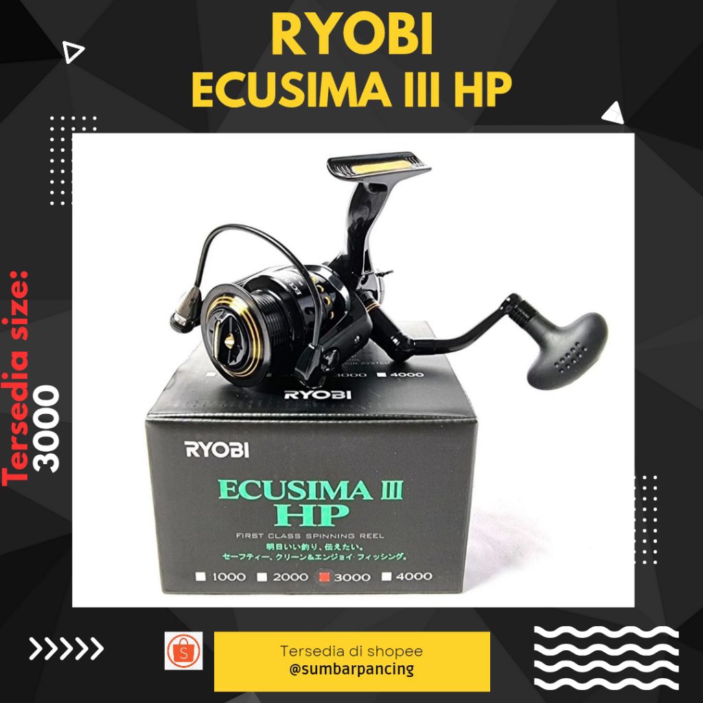ALAT PANCING, KATROL PANCING, REEL RYOBI - ECUSIMA III 3000 HP