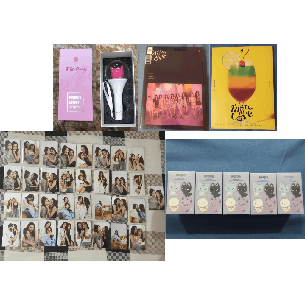 (BACA DESKRIPSI) Light Stick Official TulipBong Freen Sarocha, BTS Dark & Wild Album Unsealed, Twice