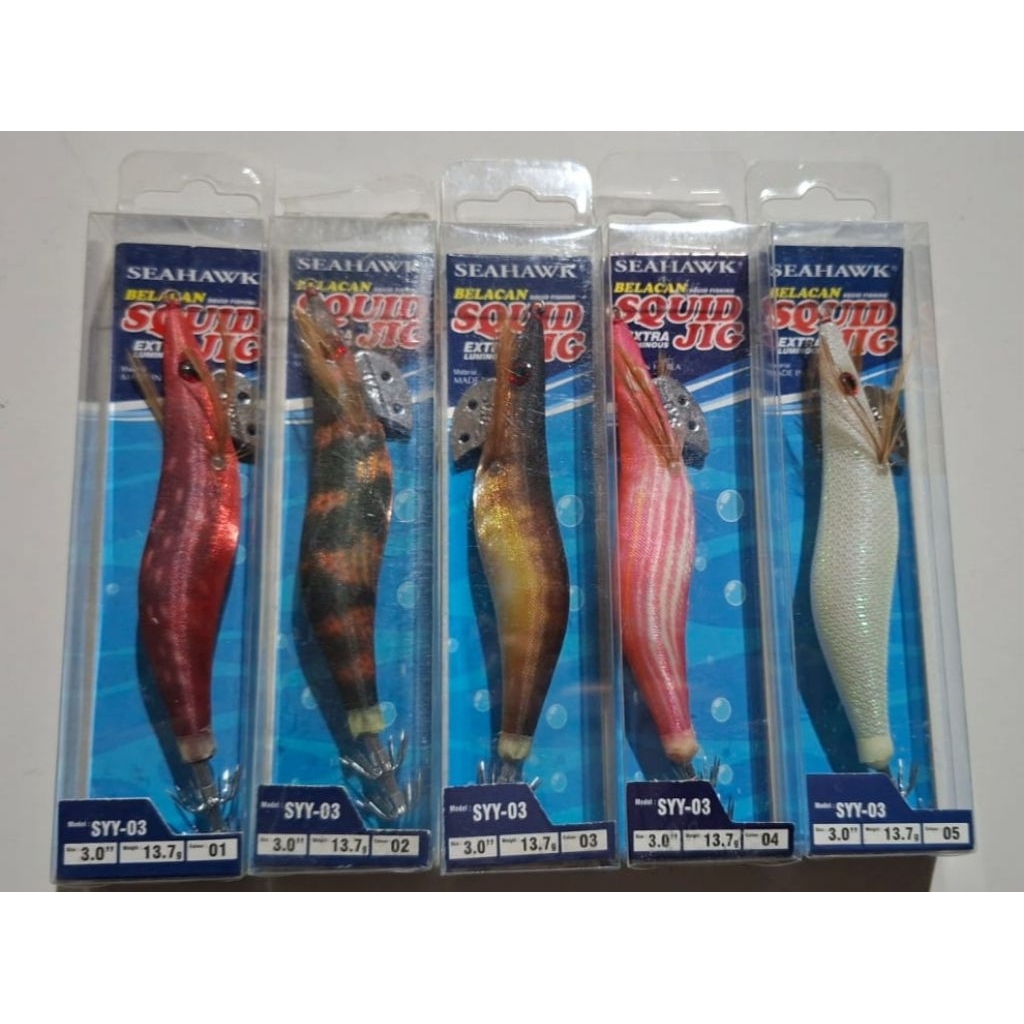 SEAHAWK SQUID JIG BELACAN (LUMINOUS)