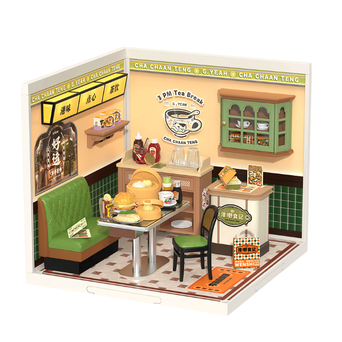 ROBOTIME ROLIFE DIY 3D SUPER CREATOR RAKIT MINIATURE MINIATUR DOLLHOUSE RUMAH BONEKA HONG KONG BITES