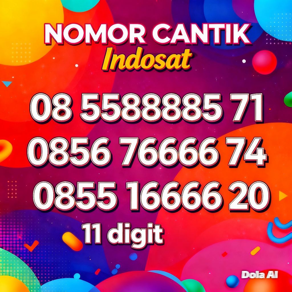 Master perdana nomor cantik Indosat 11 digit