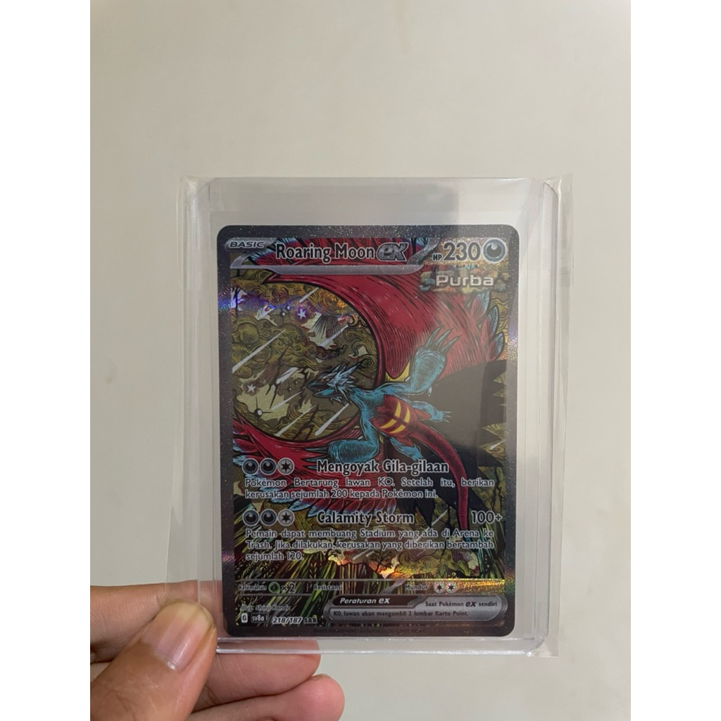 Pesanan Daniel Split Roaring Moon Pokemon SAR