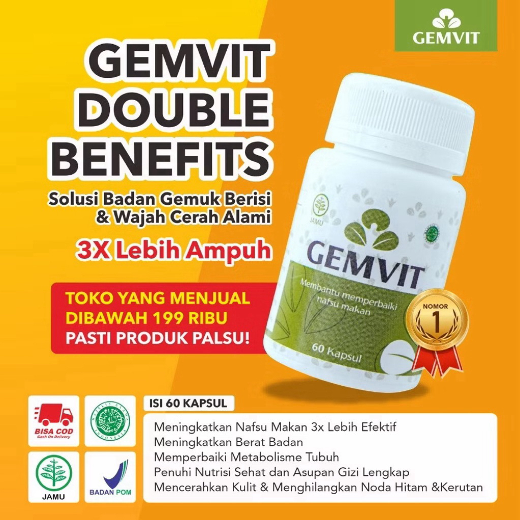 [Mussa] Gemvit Suplemen Vitamin Penambah Nafsu Makan
