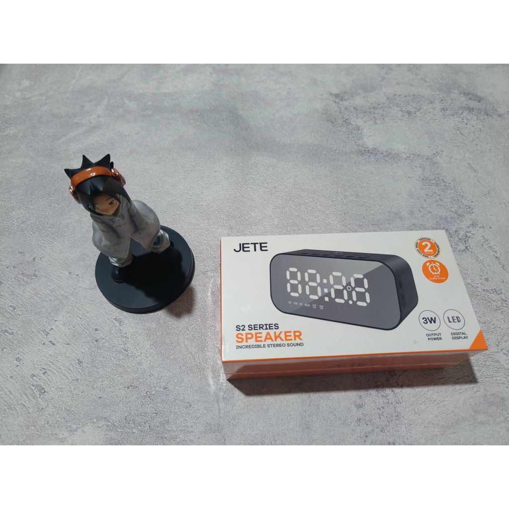 Bluetooth Speaker - JETE Alarm Speaker S2 (Hitam)