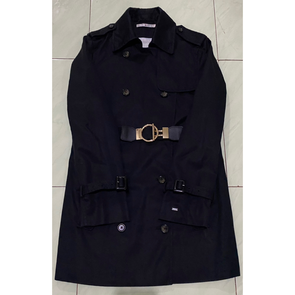Coat Branded Tommy Hilfiger (Hitam, Tag lengkap) / Coat Branded / Coat Tommy / Coat winter