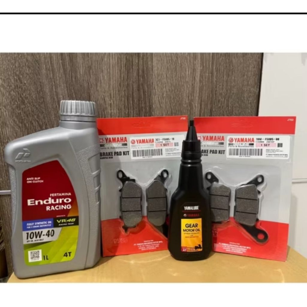 paket servis yamaha nmax oli mesin ENDURO + oli gardan+ dispad depan belakang (2bm +3c1)